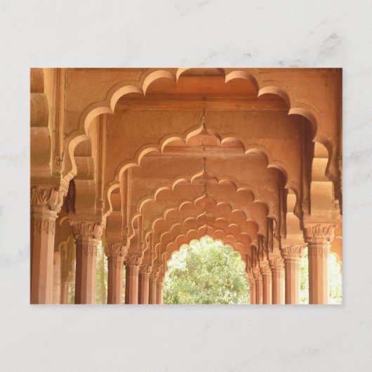 デリーフォートレッドアーチュ ポストカード (正面)