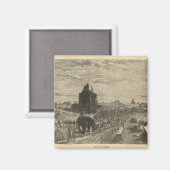 デリー周辺、1857年 マグネット (正面/裏面)