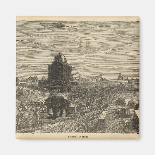 デリー周辺、1857年 マグネット (正面)