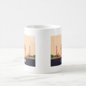 デリー インド パステル トラベル デザイン コーヒーマグカップ (中央)
