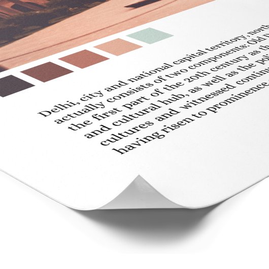デリー – インド ポスター (角)