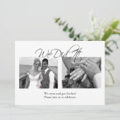 デルが行った(カスタマイズ可能な写真テンプレート) 招待状 (スタンド正面)