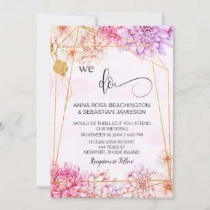 *~*デルでは、フローラジオメトリQR RSVP AR15結婚'Iを行っています 招待状