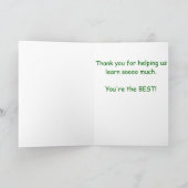 デルのお気に入りの先生 サンキューカード (内部)