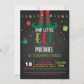 デルのリトル小妖精や小人誕生日招待状- BL 招待状 (正面)