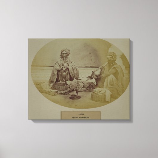 デルの低カーストのヒンズー教徒ジョギーまたはスネークチャマーズ キャンバスプリント (正面)