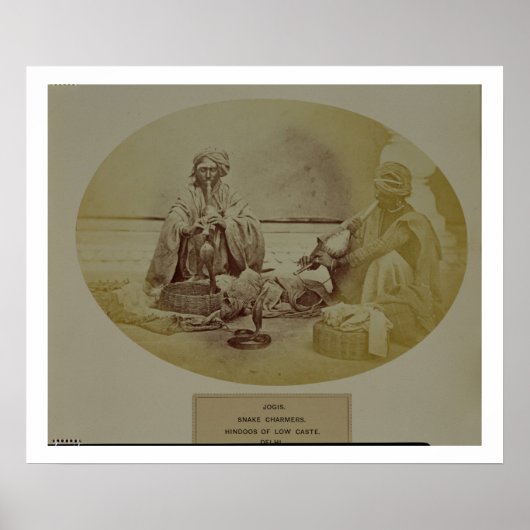 デルの低カーストのヒンズー教徒ジョギーまたはスネークチャマーズ ポスター (正面)