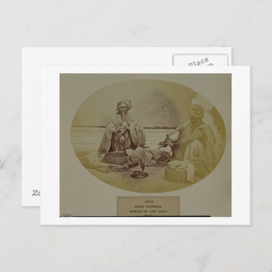 デルの低カーストのヒンズー教徒ジョギーまたはスネークチャマーズ ポストカード (正面/裏面)