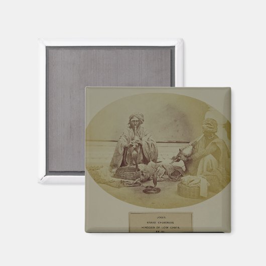 デルの低カーストのヒンズー教徒ジョギーまたはスネークチャマーズ マグネット (正面/裏面)