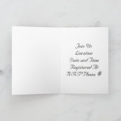 デルの婚約パーティ招待状 招待状 (内部)