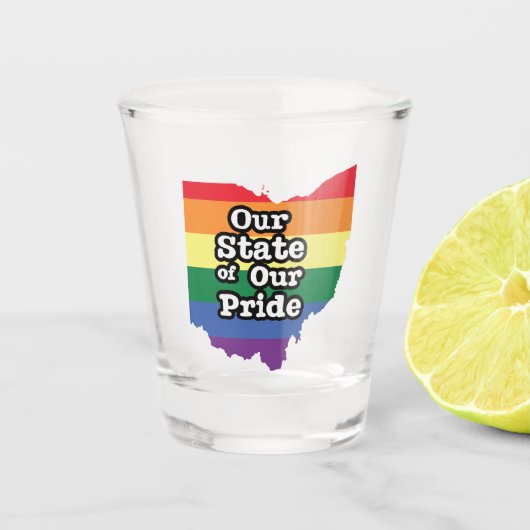 デルの州オブデルのプライド|オハイオ ショットグラス (正面)