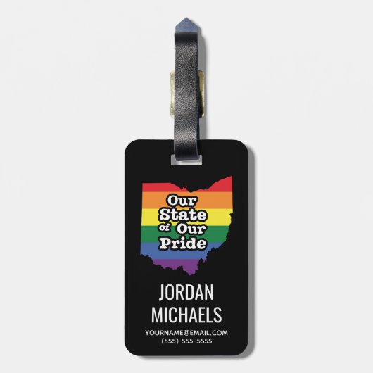 デルの州オブデルのプライド|オハイオ ラゲッジタグ (裏面縦)