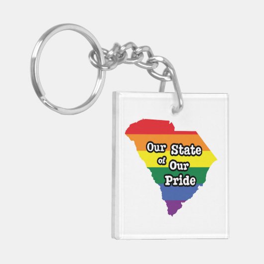 デルの州オブデルのプライド|サウスカロライナ州 キーホルダー (正面左)