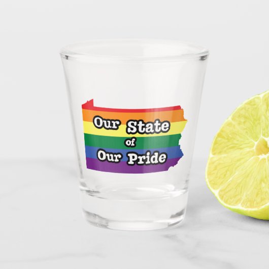 デルの州オブデルのプライド|ペンシルバニア州 ショットグラス (正面)