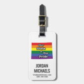 デルの州オブデルのプライド|ワイオミング ラゲッジタグ (正面縦)