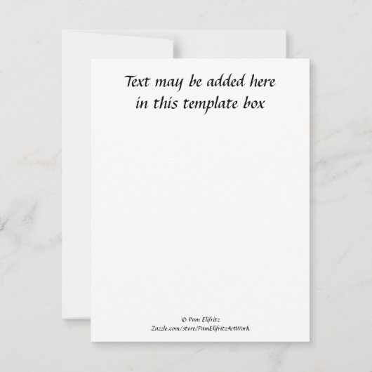 デルの思考と祈りの言葉ことわざバラ ノートカード (裏面)