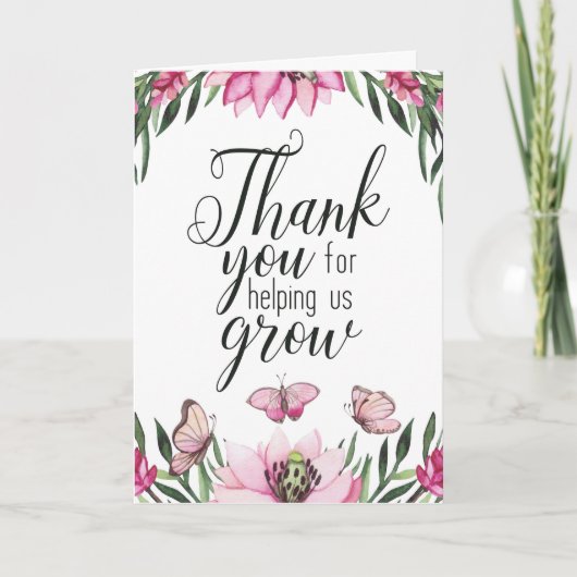 デルの成長救済に感謝 – サンキューカード カード (正面)