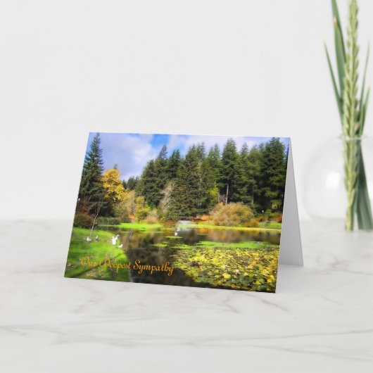 デルの最も深い悔やみや弔慰 カード (正面)