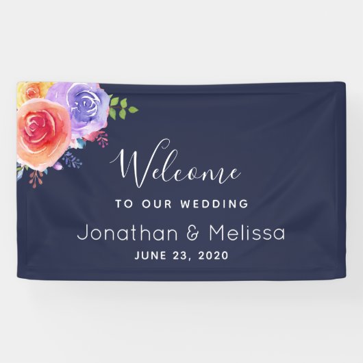 デルの水結婚色へよかわいらしうこそ 横断幕 (横)