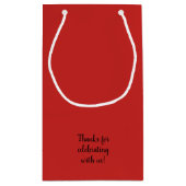 デルの赤い結婚抱き枕SMALLへようこそ スモールペーパーバッグ (裏面)