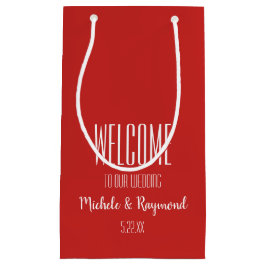 デルの赤い結婚抱き枕SMALLへようこそ スモールペーパーバッグ