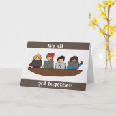 デルは全得員で「一緒」**誕生日**カード カード (黄色い花)