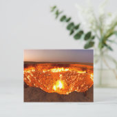 デルウェズの地獄の天然ガス田への扉 ポストカード (スタンド正面)