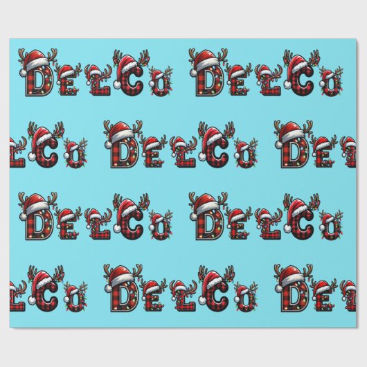 デルコのクリスマス ラッピングペーパー (フラット)