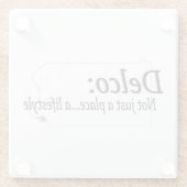 デルコライフスタイル ガラスコースター (裏面)