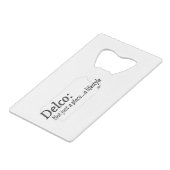 デルコライフスタイル クレジットカード栓抜き (正面アングル)