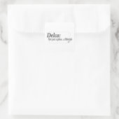 デルコライフスタイル スクエアシール (バッグ)