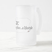 デルコライフスタイル フロストグラスビールジョッキ (正面右)