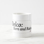 デルコ生まれと浮き上がり コーヒーマグカップ (中央)