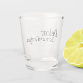 デルコ生まれと浮き上がり ショットグラス (裏面)