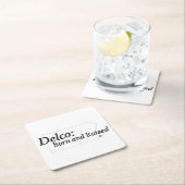 デルコ生まれと浮き上がり スクエアペーパーコースター (インサイチュ)