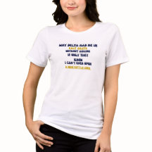 デルタが出口席に私を配置した理由 面白い ワインTシャツ