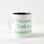 デルタの緑のマグ ツートーンマグカップ (正面左)