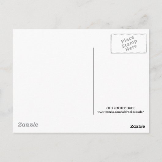 デルタの青のグランジな青のハイウェー ポストカード (裏面)