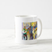 デルタの青音楽デザイン コーヒーマグカップ (正面右)