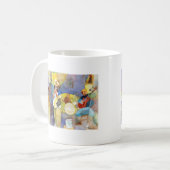 デルタの青音楽デザイン コーヒーマグカップ (正面左)