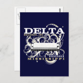 デルタは株式会社を記録します ポストカード (正面/裏面)