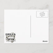 デルタは株式会社を記録します ポストカード (裏面)