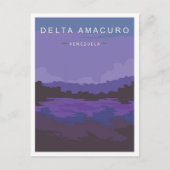 デルタアマクロヴェネズエラアートヴィンテージトラベル ポストカード (正面)