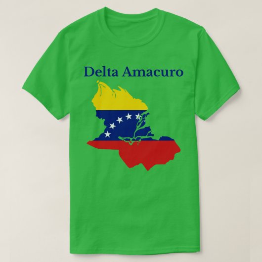 デルタアマクロー州ベネズエラ Tシャツ (デザイン正面)