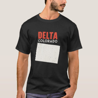 デルタコロラドUSA州アメリカトラベルコロラドアン Tシャツ