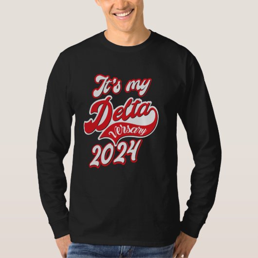 デルタシグマTheta Sorority、私のDeltaVersary J Tシャツ (正面)