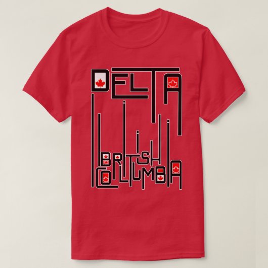 デルタブリティッシュコロンビア Tシャツ (デザイン正面)