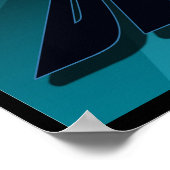 デルタブルースギターおよびキーボードスターバスト ポスター (角)