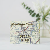 デルタユタヴィンテージマップ ポストカード (スタンド正面)