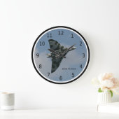 デルタ翼爆撃機 アブロ ヴルカン, 名前や文字を入れることができます ラージ壁時計 (ホーム)